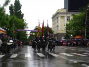 В Цхинвале состоялся военный парад в честь Дня Победы